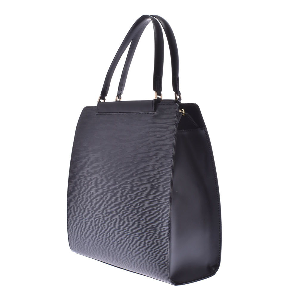 Louis Vuitton Black Epi Handbag Leather Figari
